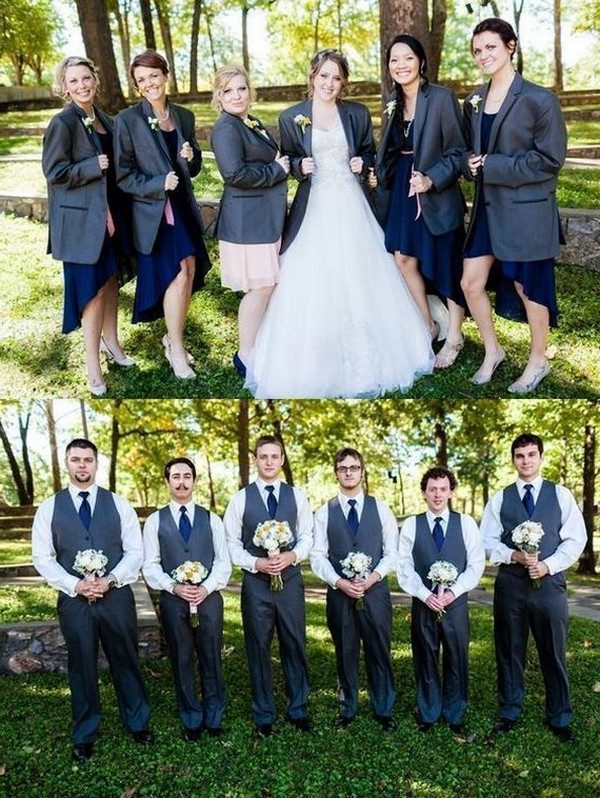 Funny wedding photo ideas with your bridesmaids and groomsmen - funny wedding pose ideas, bridesmaid photos, groomsmen wedding photo ideas, Creative wedding photography