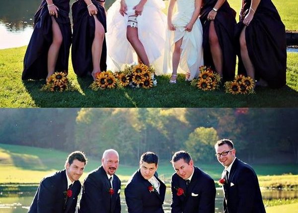Funny wedding photo ideas with your bridesmaids and groomsmen 12
