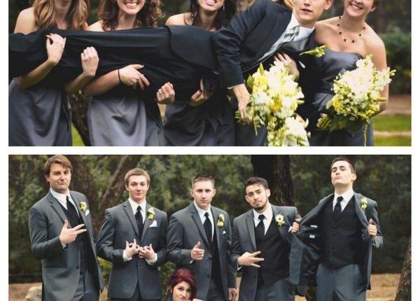 Funny wedding photo ideas with your bridesmaids and groomsmen 13