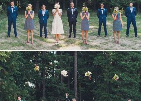 Funny wedding photo ideas with your bridesmaids and groomsmen 6