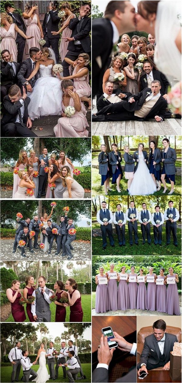 Funny wedding photo ideas with your bridesmaids and groomsmen - funny wedding pose ideas, bridesmaid photos, groomsmen wedding photo ideas, Creative wedding photography