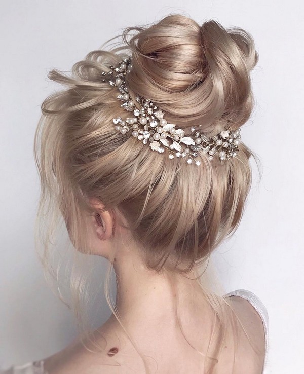 High updo wedding hairstyles for long hair