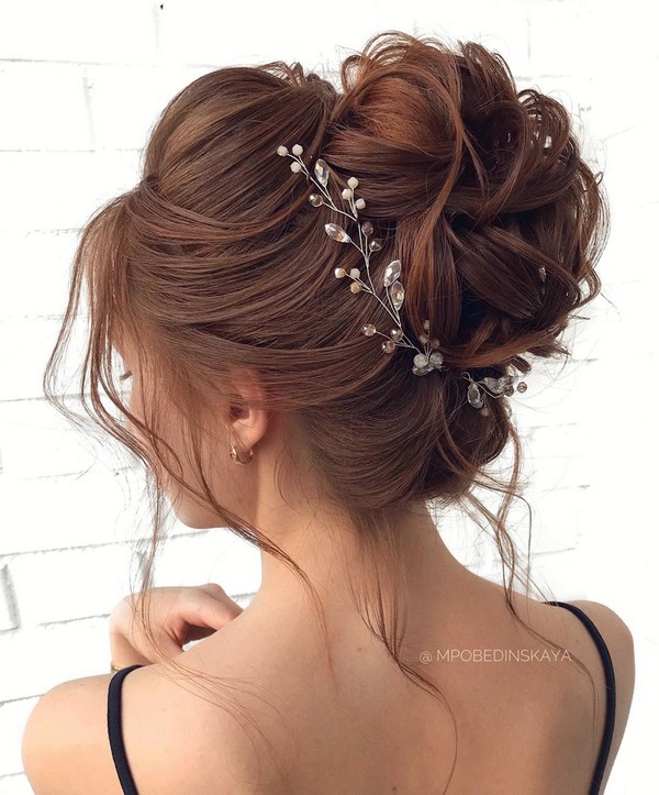 High updo wedding hairstyles for long hair