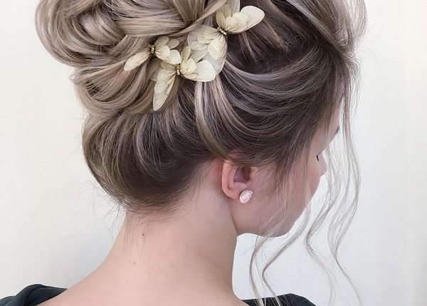 High updo wedding hairstyles for long hair from xenia_stylist 3