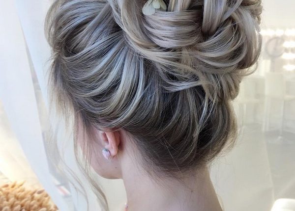 High updo wedding hairstyles for long hair from xenia_stylist 4