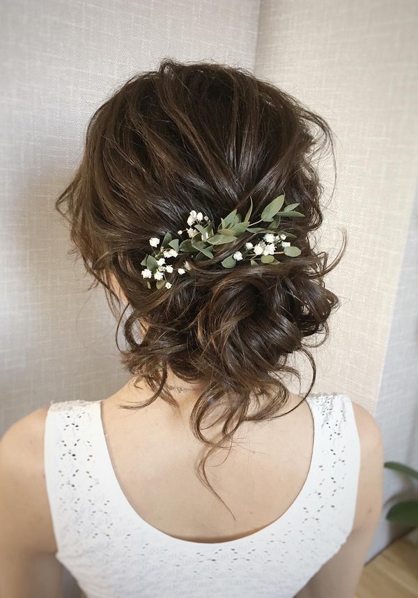 Messy wedding updo hairstyles from julia_alesionok 1