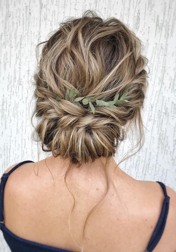 Messy wedding updo hairstyles from julia_alesionok 2