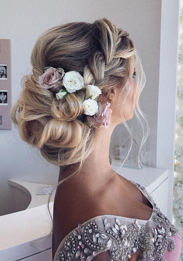 Messy wedding updo hairstyles from ulyana.aster 1