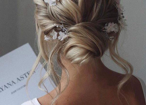 Messy wedding updo hairstyles from ulyana.aster 2