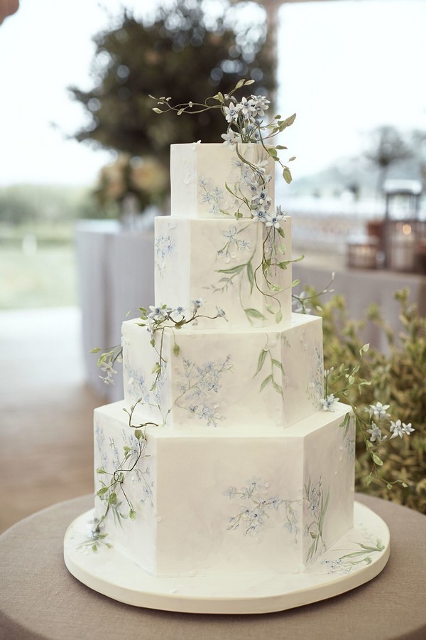 Simple and chic buttercream wedding cakes