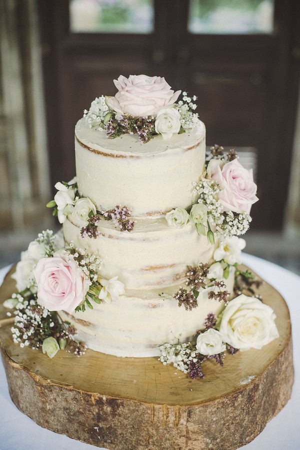 Simple and chic buttercream wedding cakes