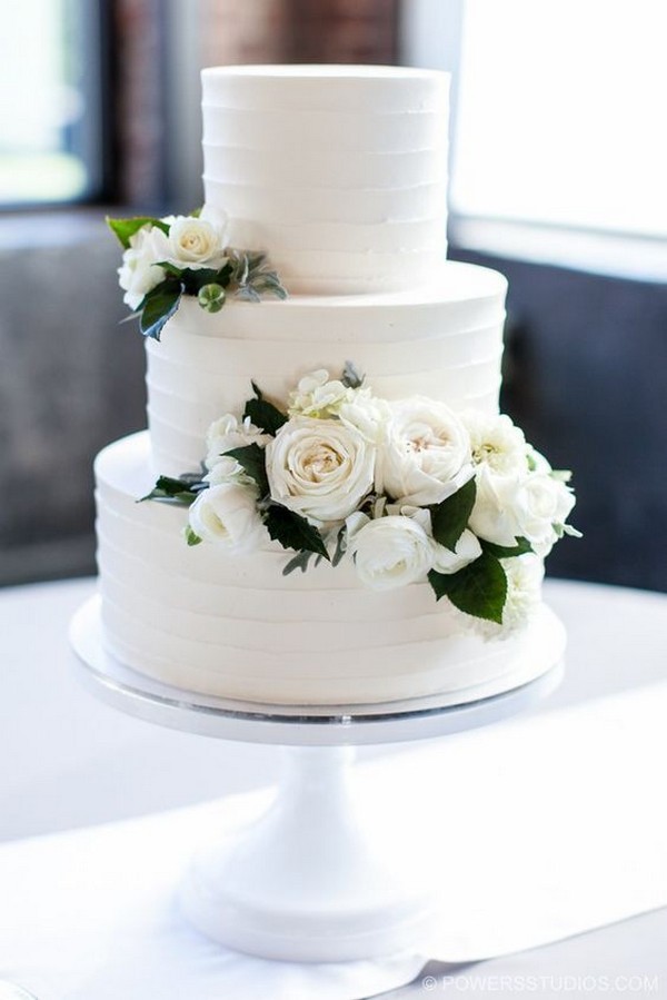 Simple and chic buttercream wedding cakes