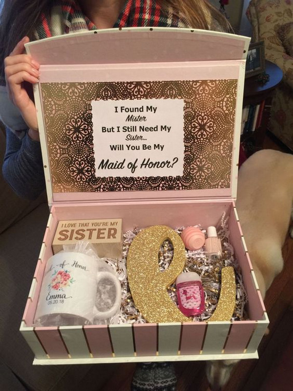 bridesmaid proposal gift box