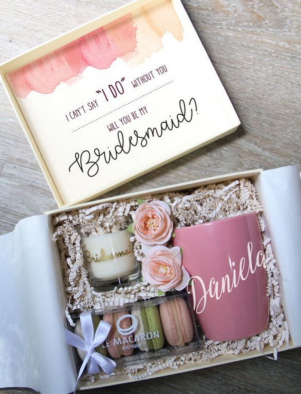 bridesmaid proposal ideas gift box