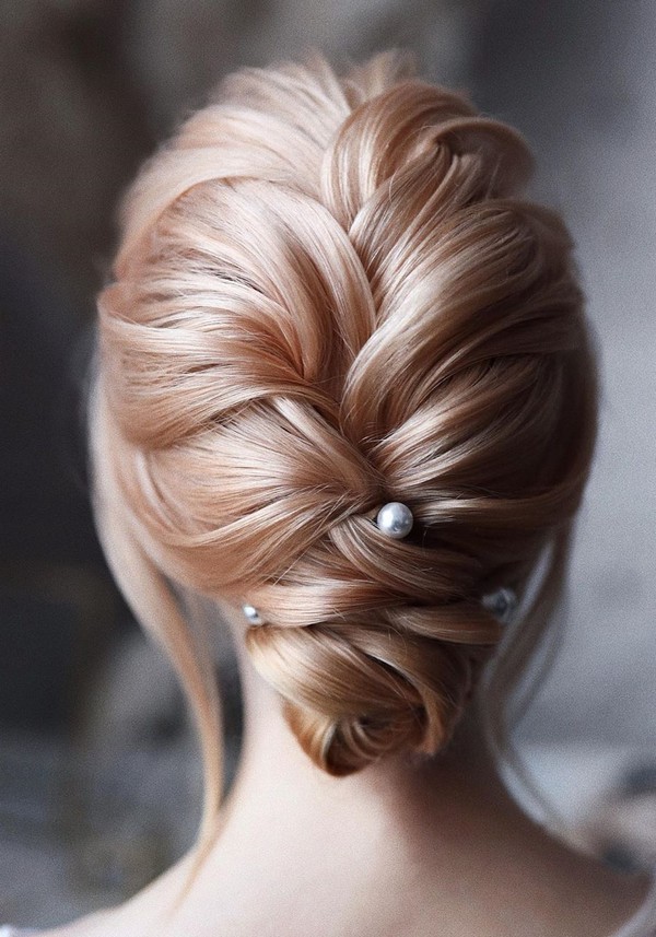 classic low bun updo wedding hairstyles