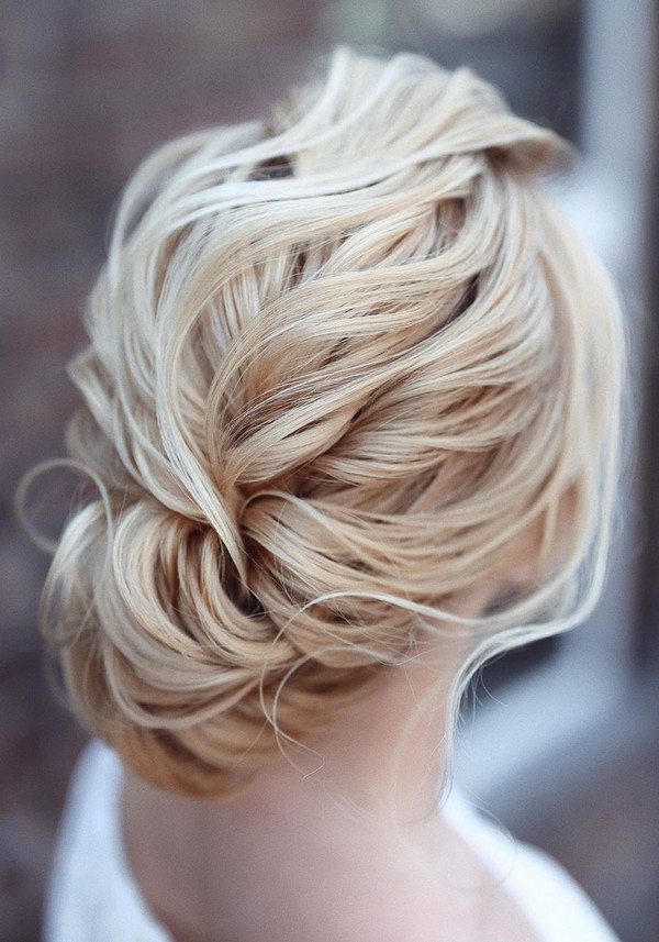 classic low bun updo wedding hairstyles