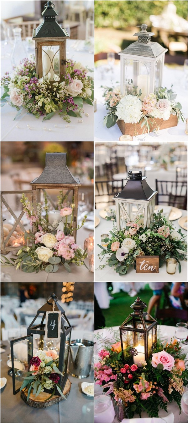 20 Rustic Lantern Wedding Centerpieces for 2020 | Roses & Rings