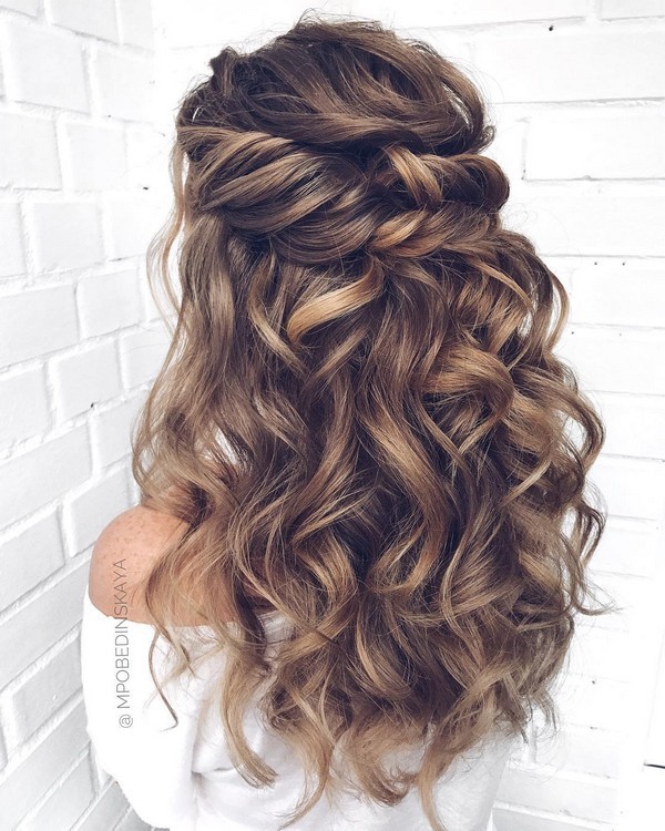 mpobedinskaya Long half up half down wedding hairstyles