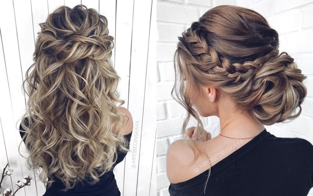 Here are some ways to achieve a half up half down hairstyle - Styl Inc