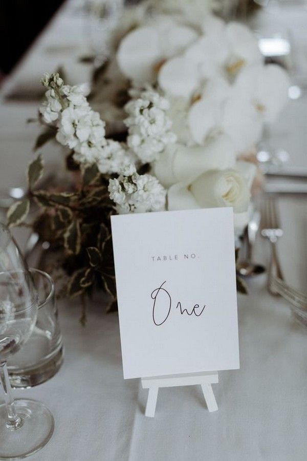 simple printable wedding table number