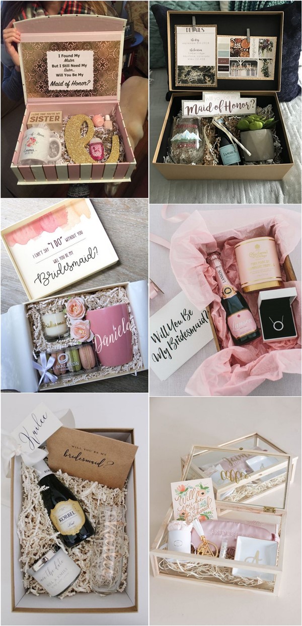 will you be my bridesmaid proposal gift ideas