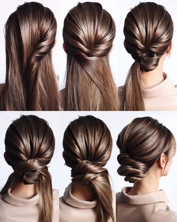 Wedding hairstyles for medium/long hair tutorial Quick and easy updos