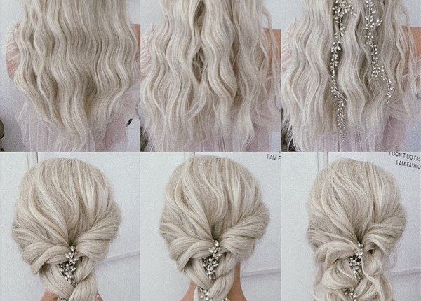 Wedding Hairstyle Tutorial for Long Hair from Ulyana.aster 11