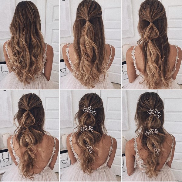 Wedding Hairstyle Tutorial for Long Hair from Ulyana.aster #diy #wedding #weddinghairstyles #hairstyles