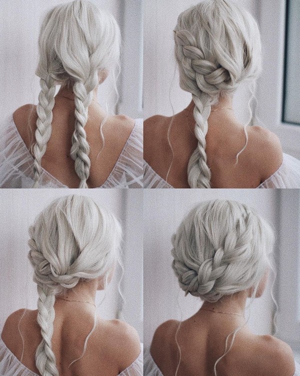 Wedding Hairstyle Tutorial for Long Hair from Ulyana.aster #diy #wedding #weddinghairstyles #hairstyles