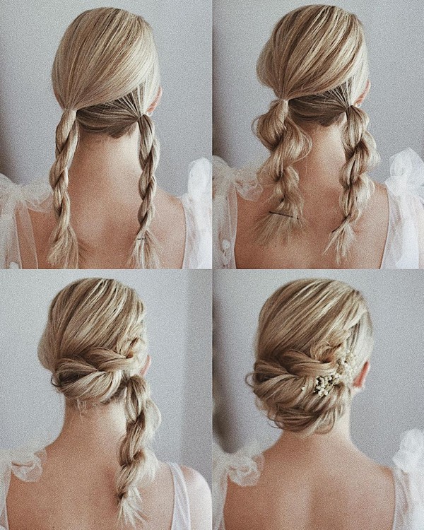 Wedding Hairstyle Tutorial for Long Hair from Ulyana.aster #diy #wedding #weddinghairstyles #hairstyles