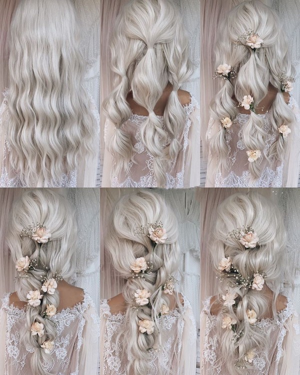 Wedding Hairstyle Tutorial for Long Hair from Ulyana.aster #diy #wedding #weddinghairstyles #hairstyles