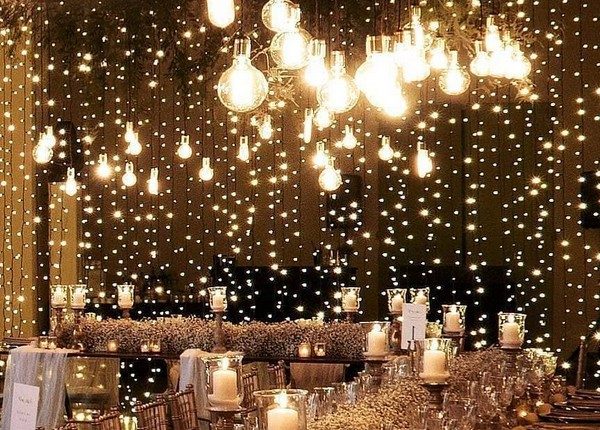 Wedding Lighting Ideas for Rustic Country Wedding Reception 11
