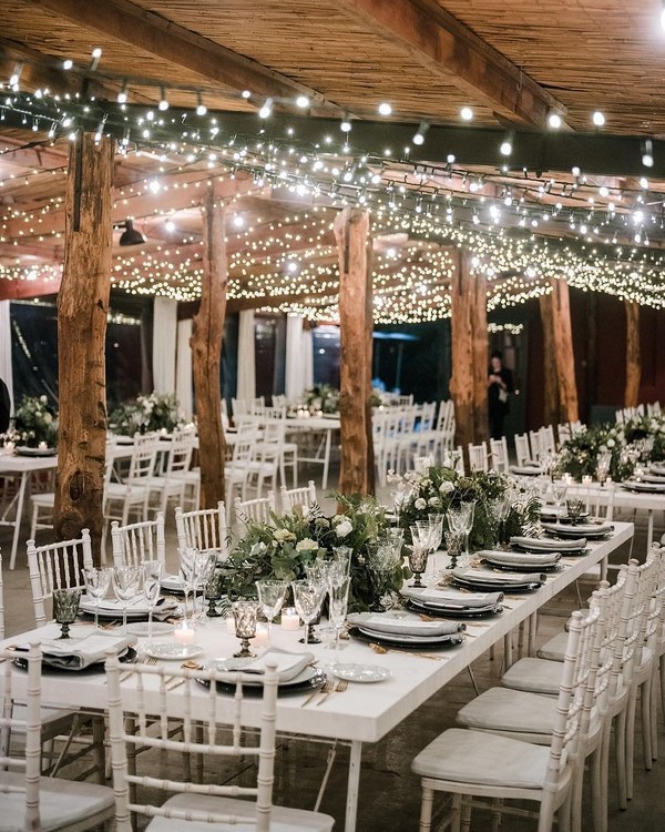 Wedding Lighting Ideas for Rustic Country Wedding Reception