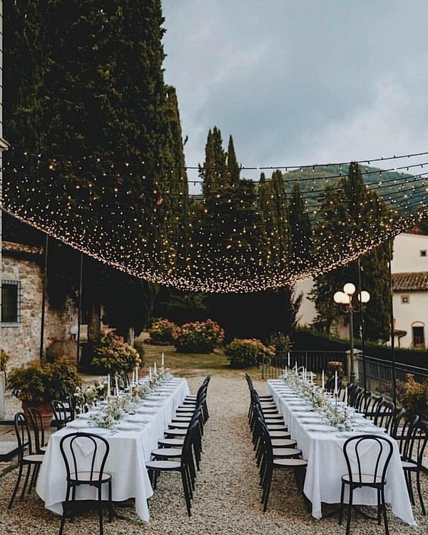 Wedding Lighting Ideas for Rustic Country Wedding Reception