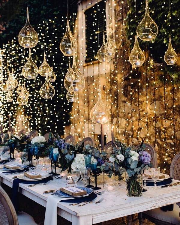 Wedding Lighting Ideas for Rustic Country Wedding Reception