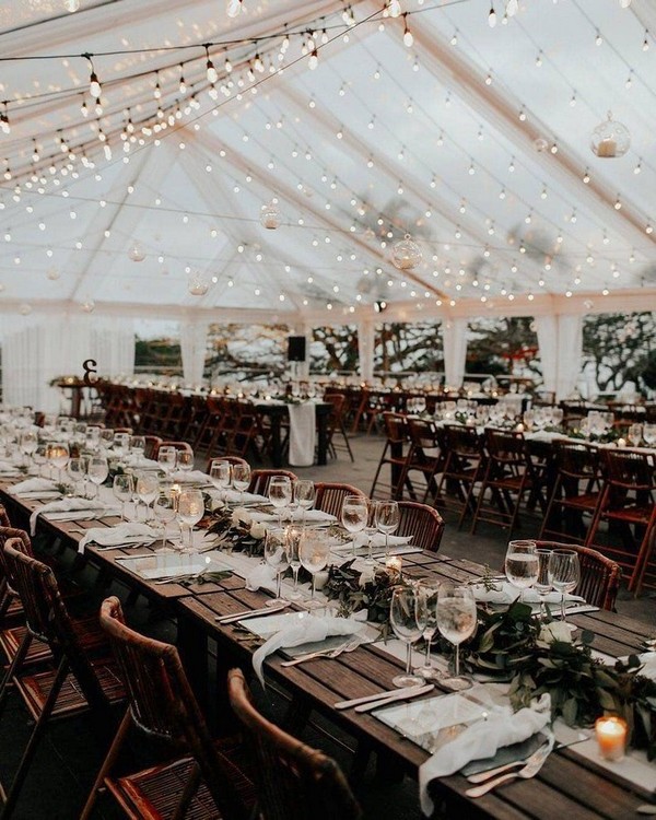 Wedding Lighting Ideas for Rustic Country Wedding Reception