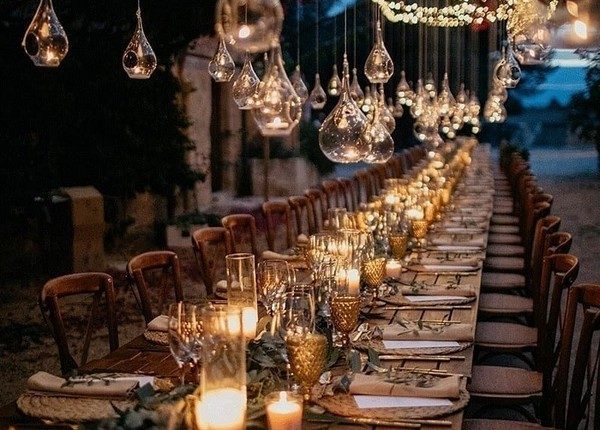 Wedding Lighting Ideas for Rustic Country Wedding Reception 7