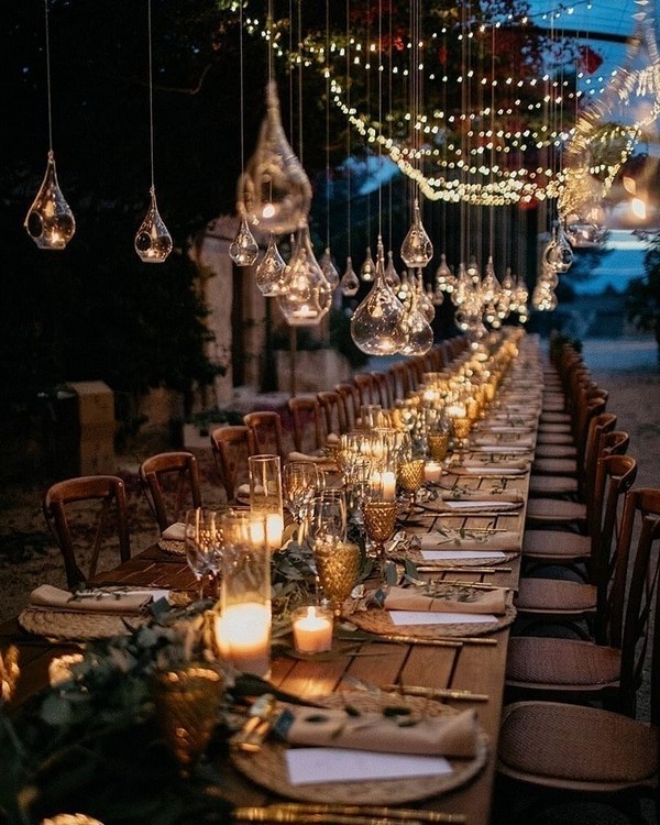 Wedding Lighting Ideas for Rustic Country Wedding Reception