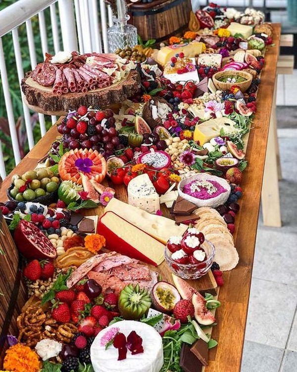 cheese platters wedding charcuterie table ideas