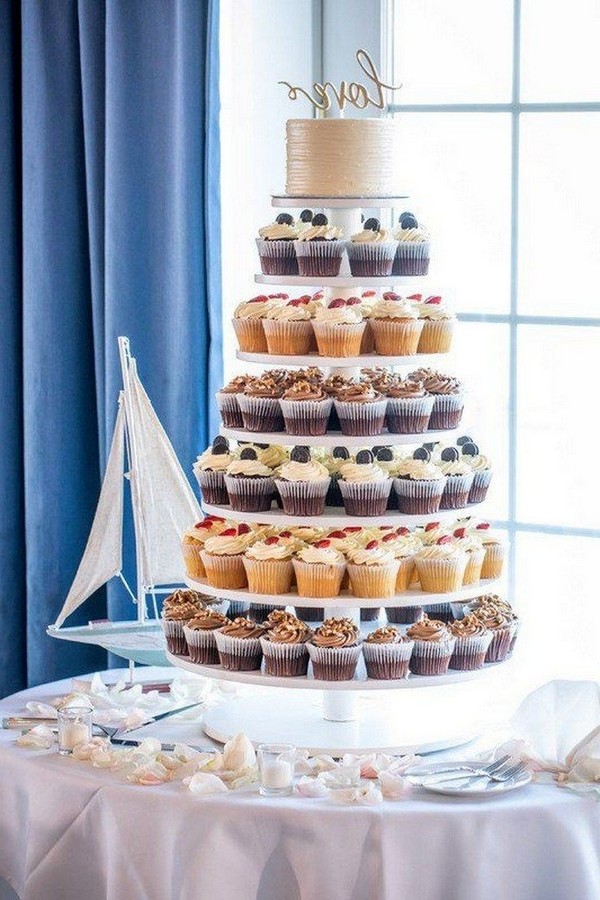 rustic wedding cupcake cake