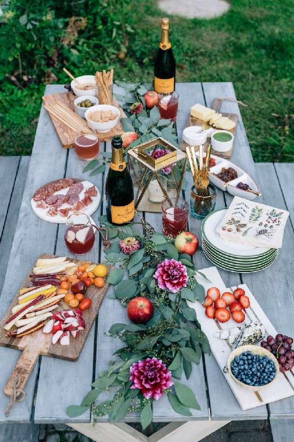 wedding food trends charcuterie wedding table 3