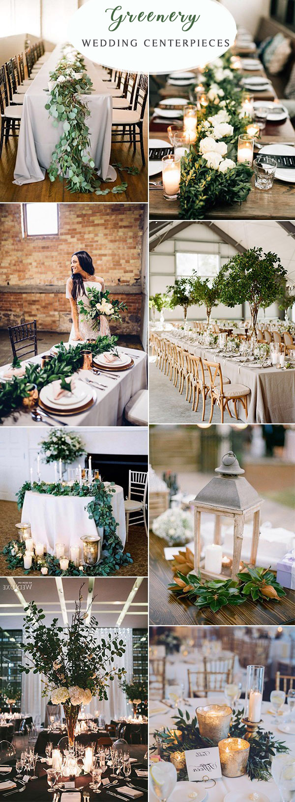 Greenery Wedding Centerpieces