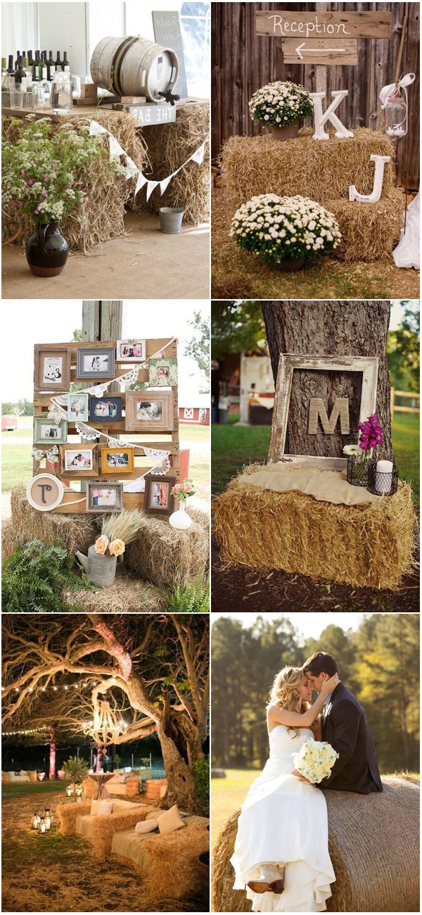 Simple Rustic Country Wedding Ideas Inspired by Hay Bales