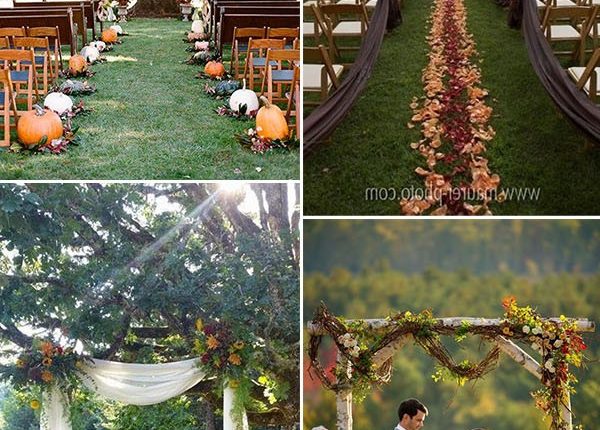 fall wedding ceremony and arches ideas
