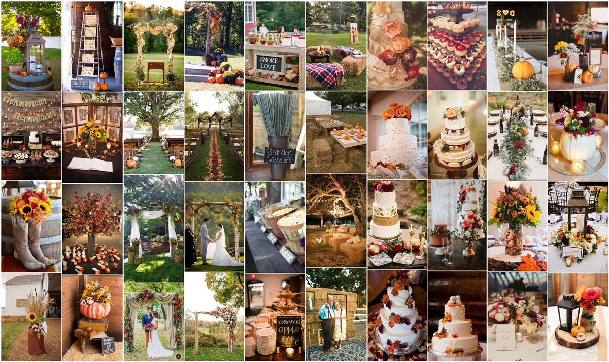 fall wedding ideas and wedding colors