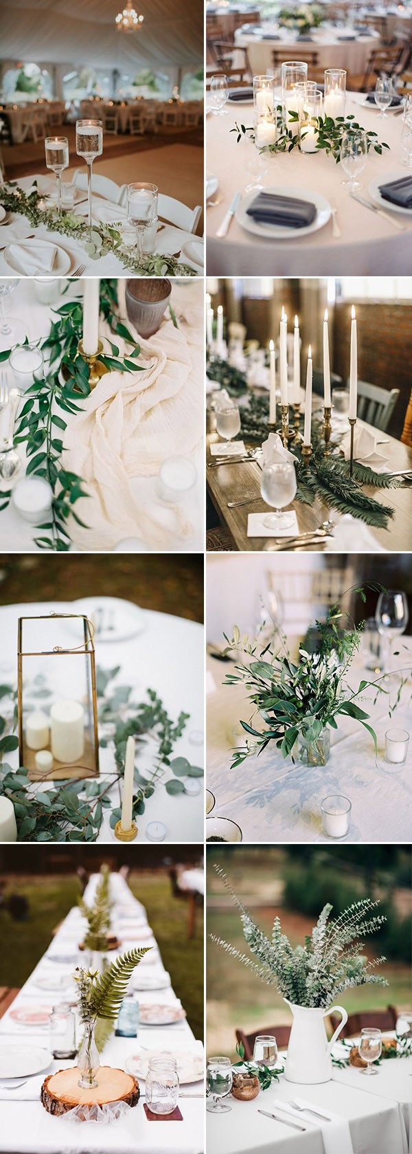 minimal organic wedding centerpieces ideas