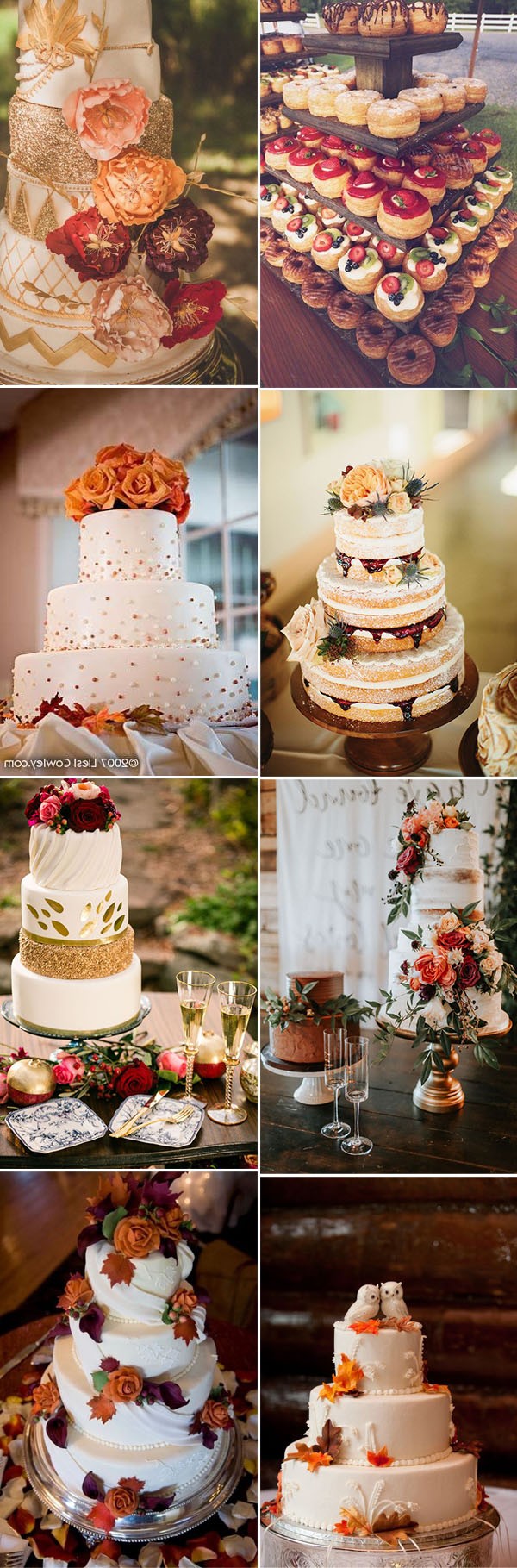 spetacular fall wedding cake ideas