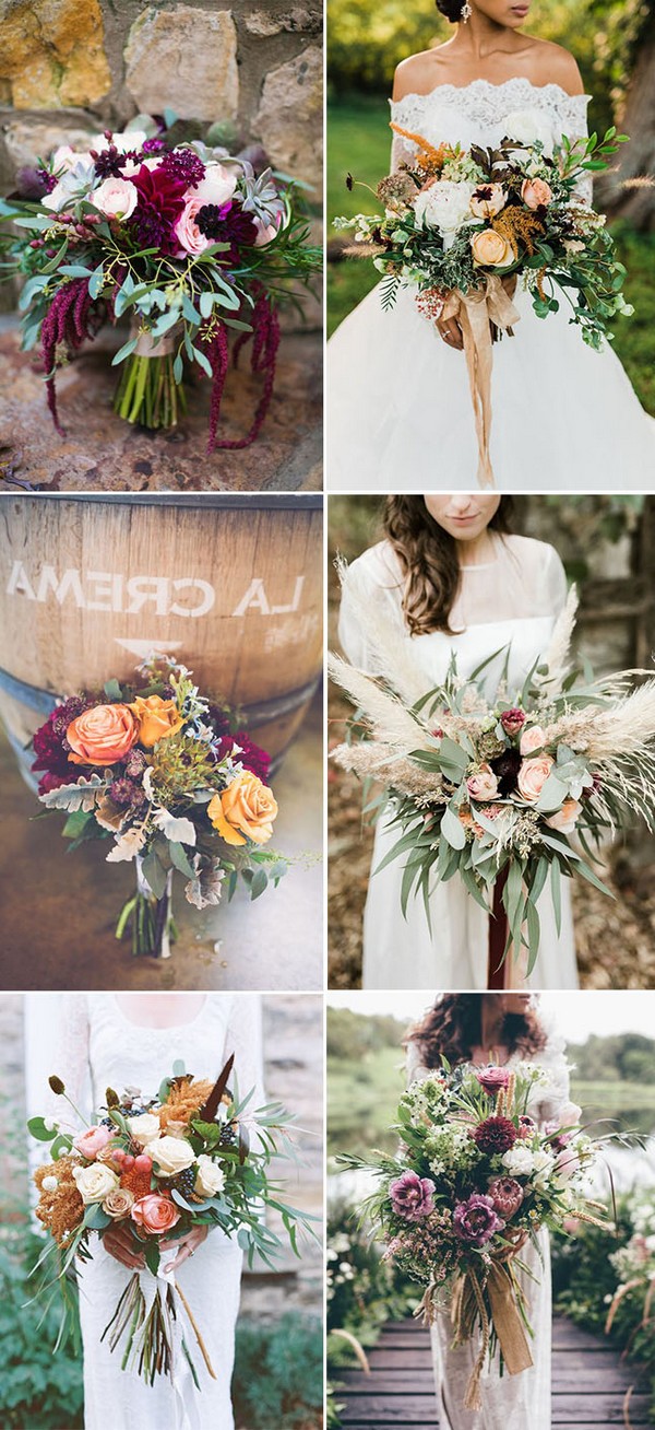 trendy fall wedding bouquets ideas for all brides