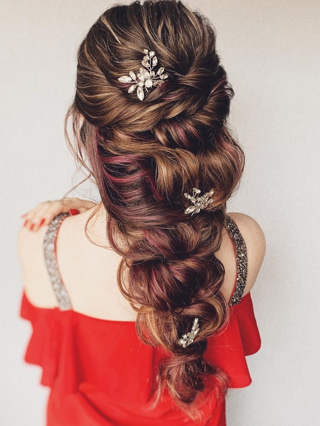 Olga Hampshire Half Up Half Down Wedding Hairstyles #wedding #hair #hairstyles #weddingideas