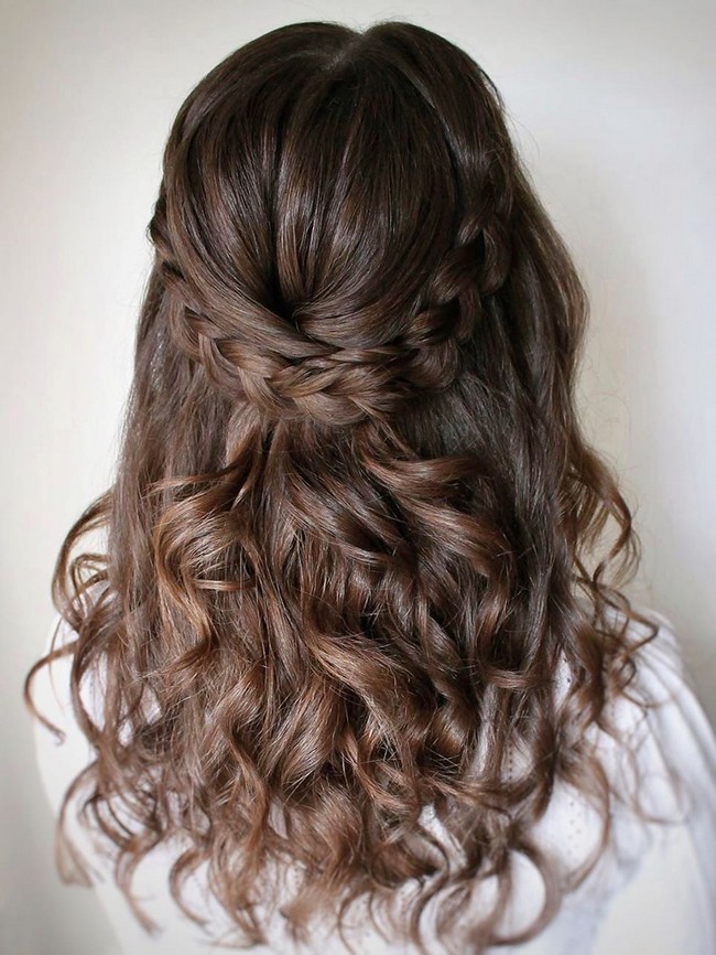 Olga Hampshire Half Up Half Down Wedding Hairstyles #wedding #hair #hairstyles #weddingideas